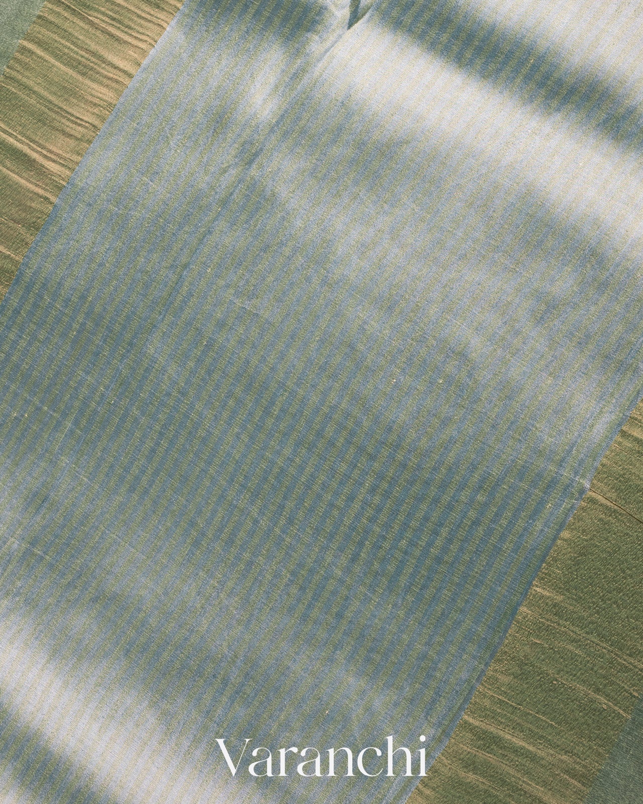 Pastel Blue Pure Tissue Katan Silk Saree
