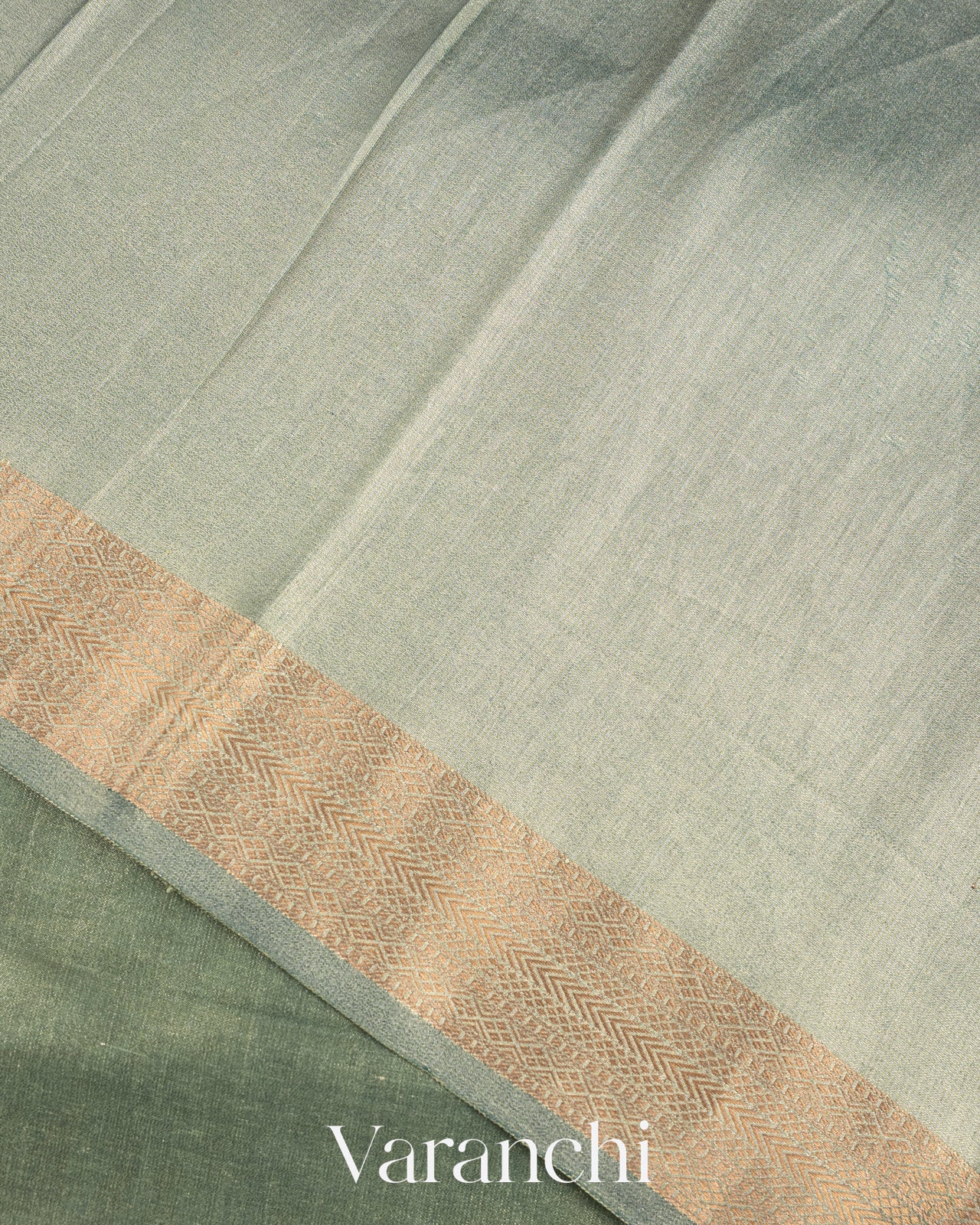 Pastel Blue Pure Tissue Katan Silk Saree