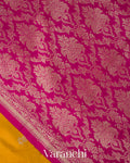 Mustard Yellow Pure Katan Silk Handloom Saree