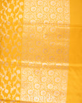 Mustard Yellow Pure Katan Silk Handloom Saree
