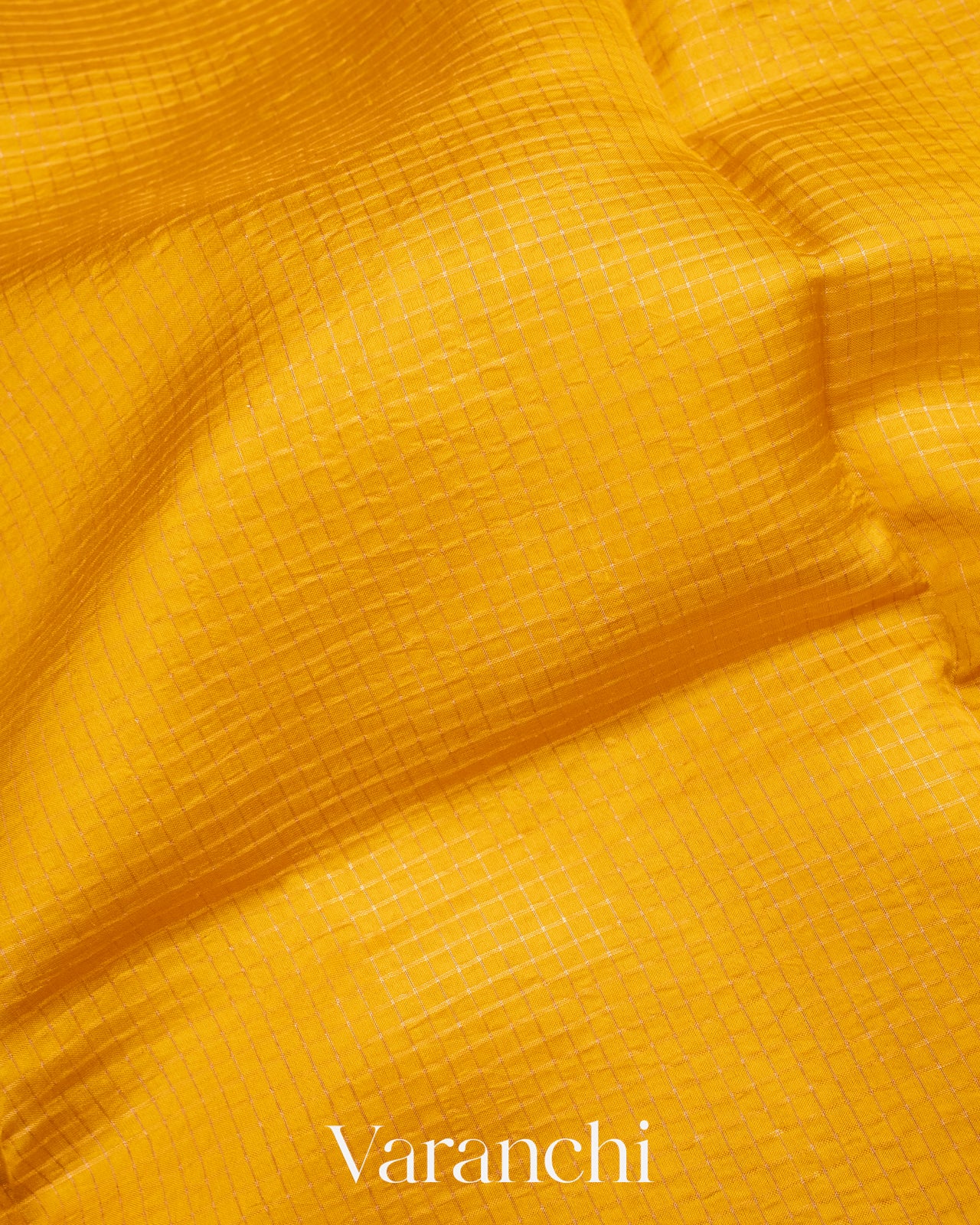 Bright Yellow Pure Katan Silk Saree