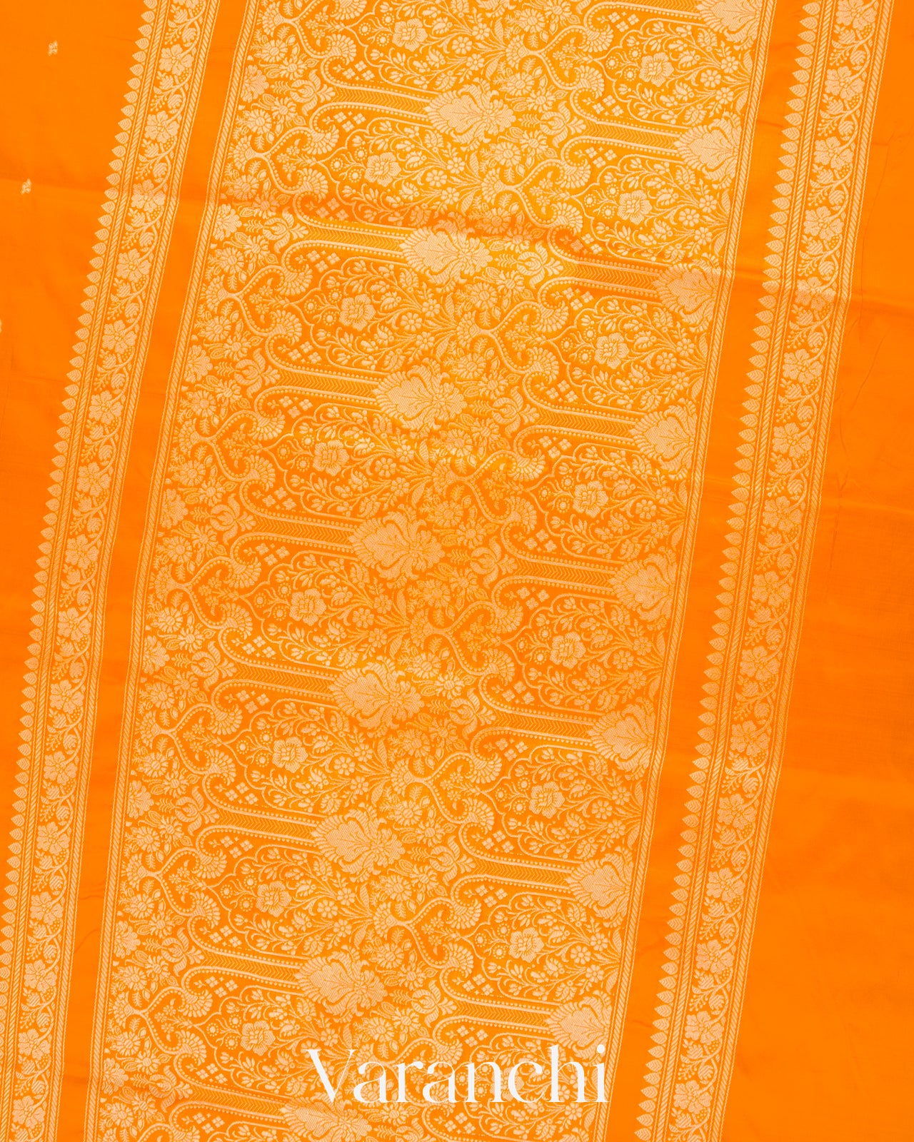 Bright Yellow Pure Katan Silk with Resham Weaving Handloom Saree