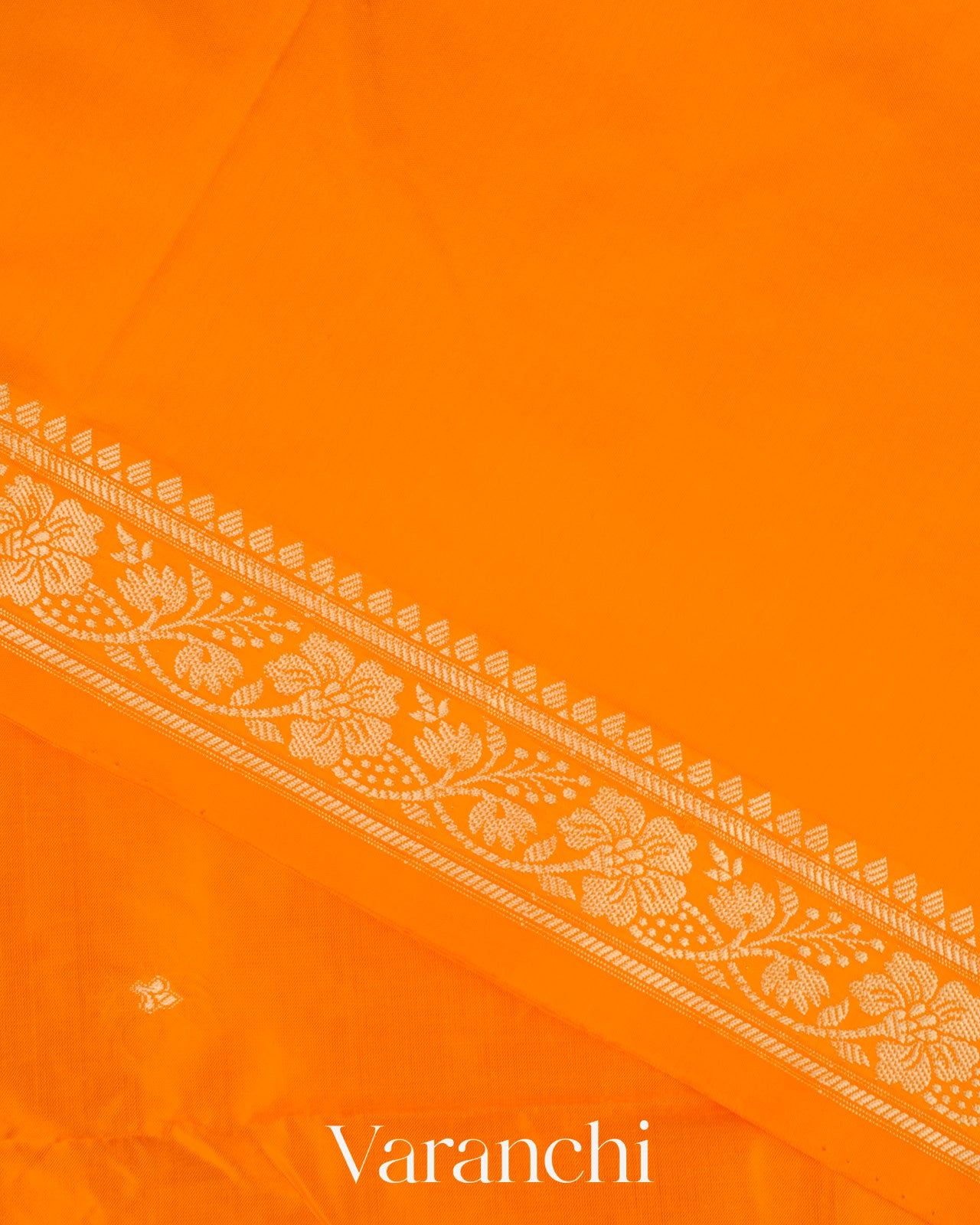 Bright Yellow Pure Katan Silk with Resham Weaving Handloom Saree