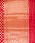 Vermilion Red Pure Katan Silk Handloom Saree