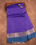 Royal Blue Pure Katan Silk Saree