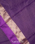 Deep Purple Pure Katan Silk Saree