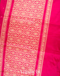Rani Pink Pure Katan Silk with Resham Weaving Handloom Saree