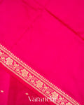 Rani Pink Pure Katan Silk with Resham Weaving Handloom Saree