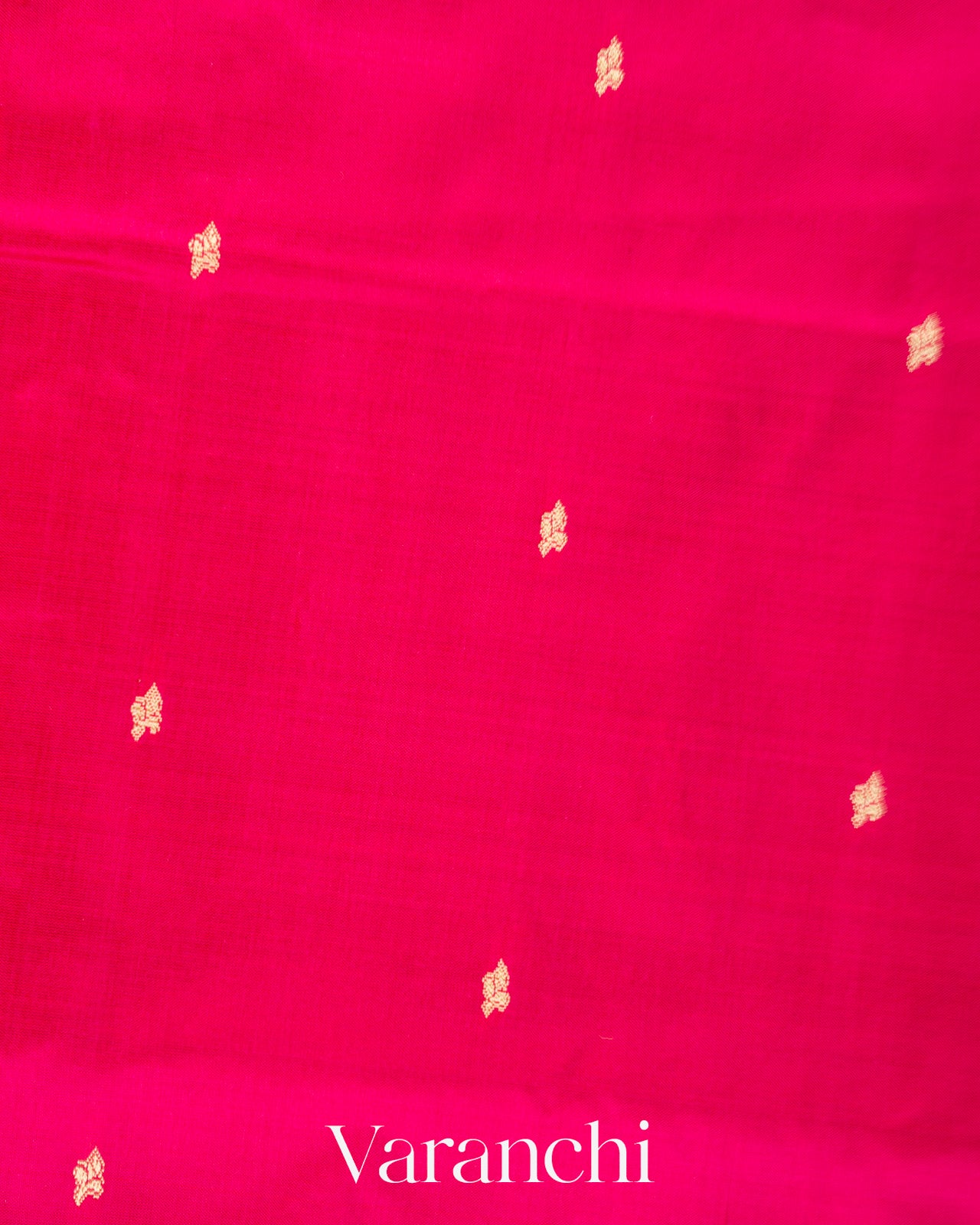 Rani Pink Pure Katan Silk with Resham Weaving Handloom Saree