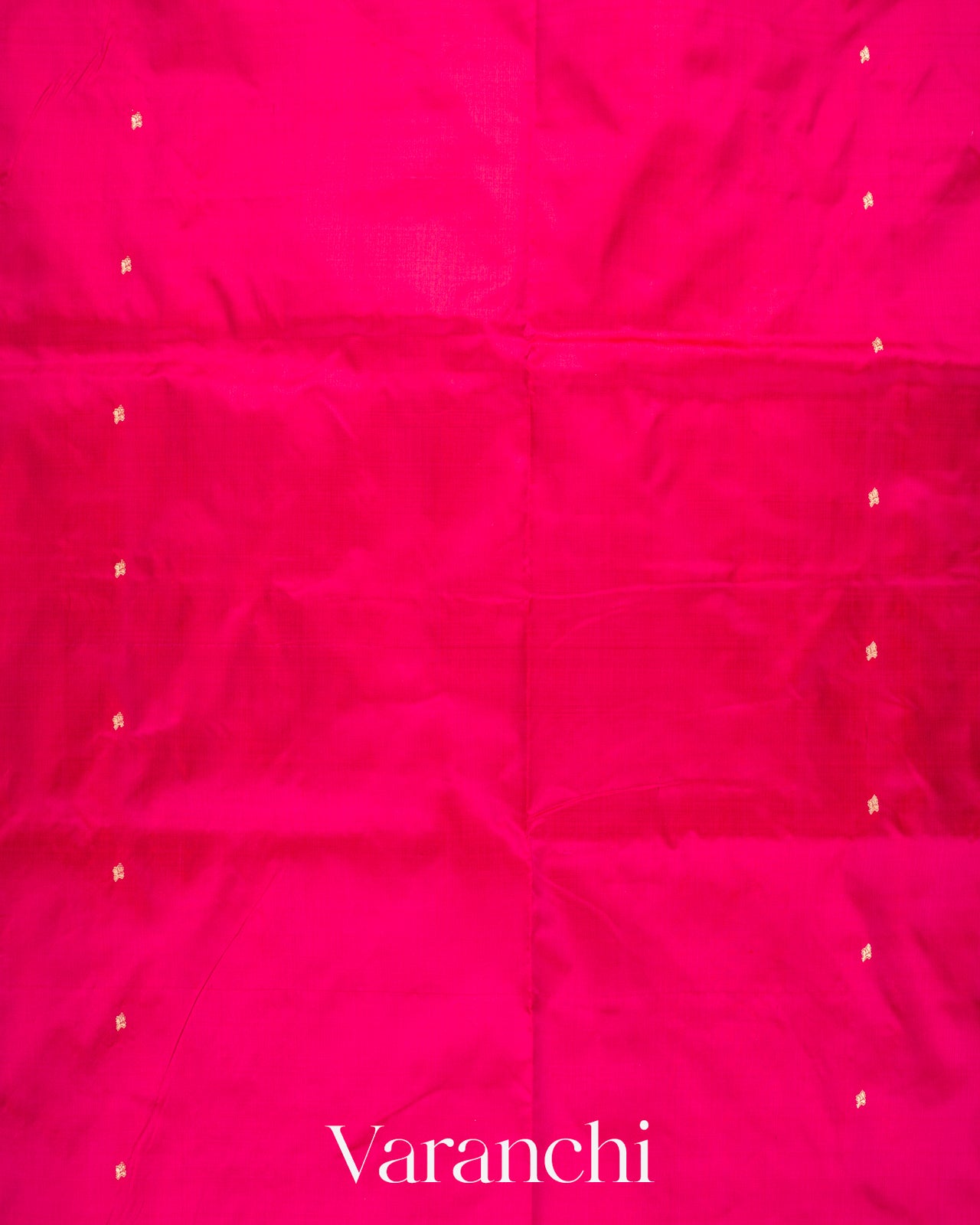 Rani Pink Pure Katan Silk with Resham Weaving Handloom Saree