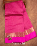 Rani Pink Pure Katan Silk Saree