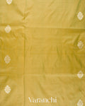 Light Elaichi Green Pure Katan Silk with Resham Weaving Handloom Saree