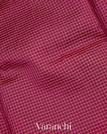 Wine Pure Katan Silk Saree