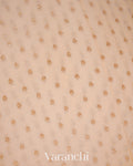 Ivory Pure Khaddi Georgette Silk Saree 