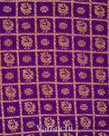 Purple Pure Khaddi Georgette Silk Saree
