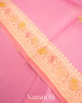 Baby Pink Pure Kora Silk Handloom Saree