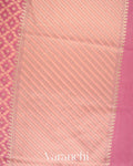 Baby Pink Jamdani Pure Kora Silk Cotton Saree