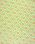 Butter Yellow Checkered Jamdani Pure Kora Silk Cotton Saree