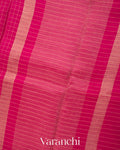 Maharani Pink Pure Crush Kora Silk Saree
