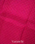 Maharani Pink Pure Crush Kora Silk Saree