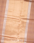 Dusty Rose Pink Pure Kora Silk Handloom Saree 