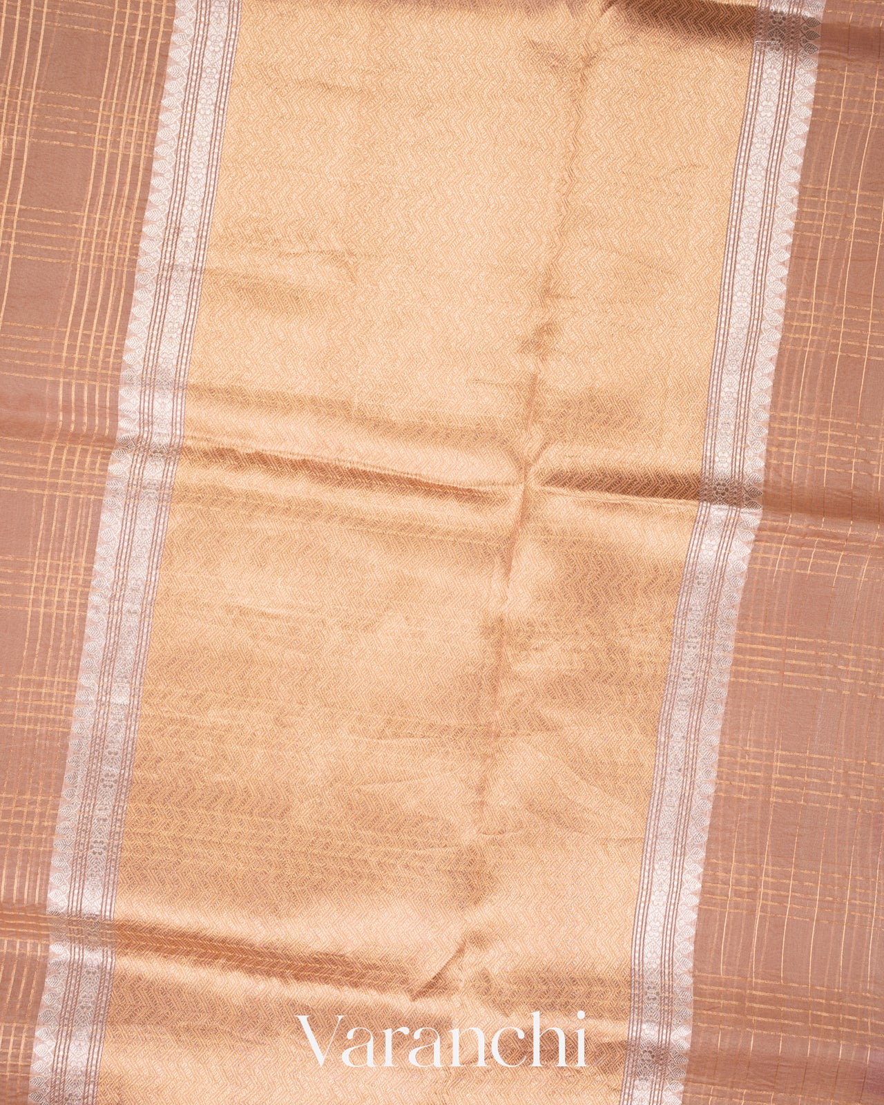Dusty Rose Pink Pure Kora Silk Handloom Saree 