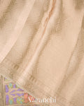 Antique Beige Jamdani Pure Kora Silk Saree