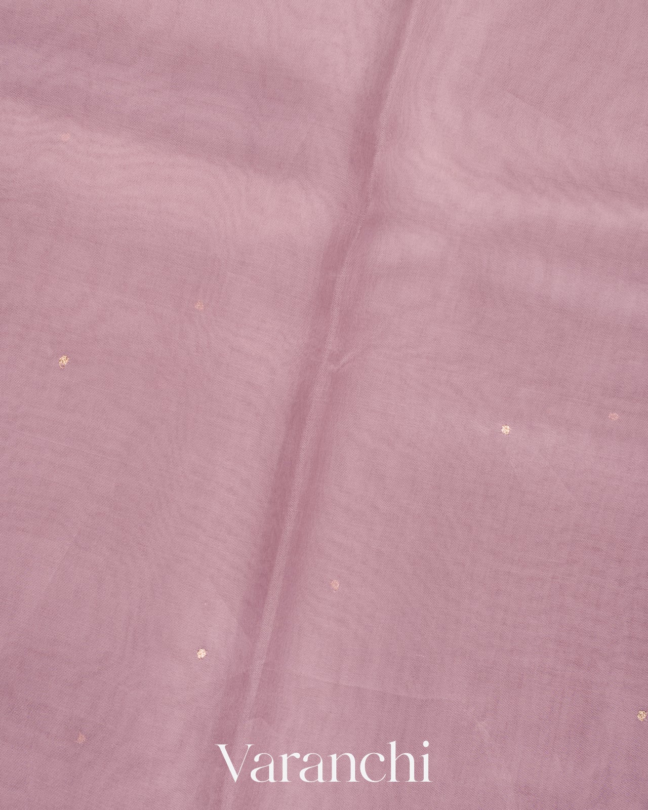 Dusty Lavender Floral Applique And Embroidered Pure Kora Silk Saree