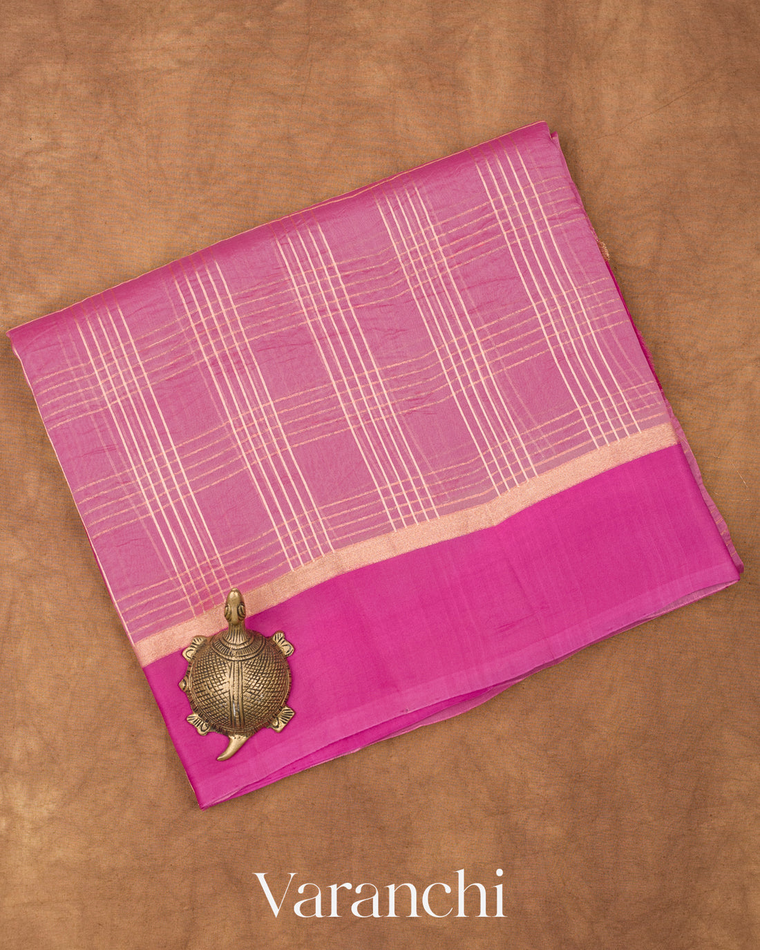 Light Pink Pure Kora Silk Handloom Saree
