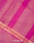 Light Pink Pure Kora Silk Handloom Saree