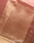 Pink Floral Embroidered Ombre-Dyed Pure Tissue Kora Silk Saree 