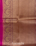 Maharani Pink Pure Kora Silk Handloom Saree
