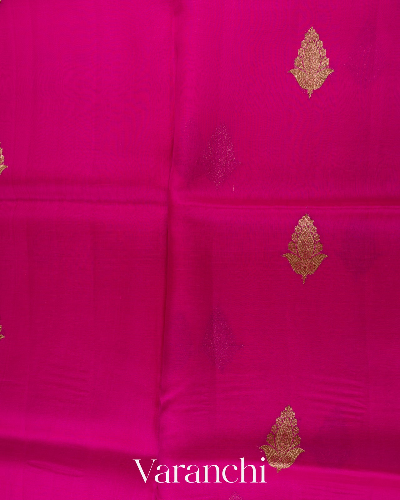 Maharani Pink Pure Kora Silk Handloom Saree