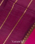 Maharani Pink Pure Kora Silk Handloom Saree