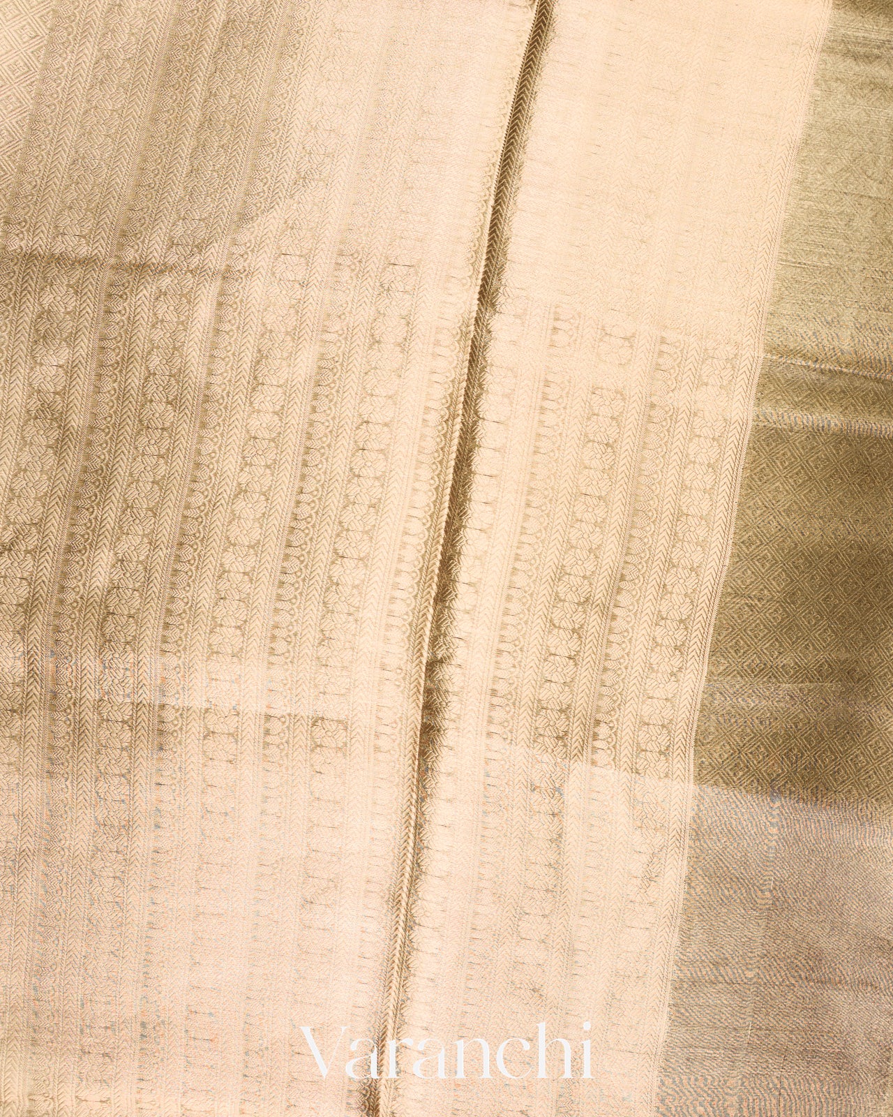 Black Brocade Pure Tissue Kora Silk Saree