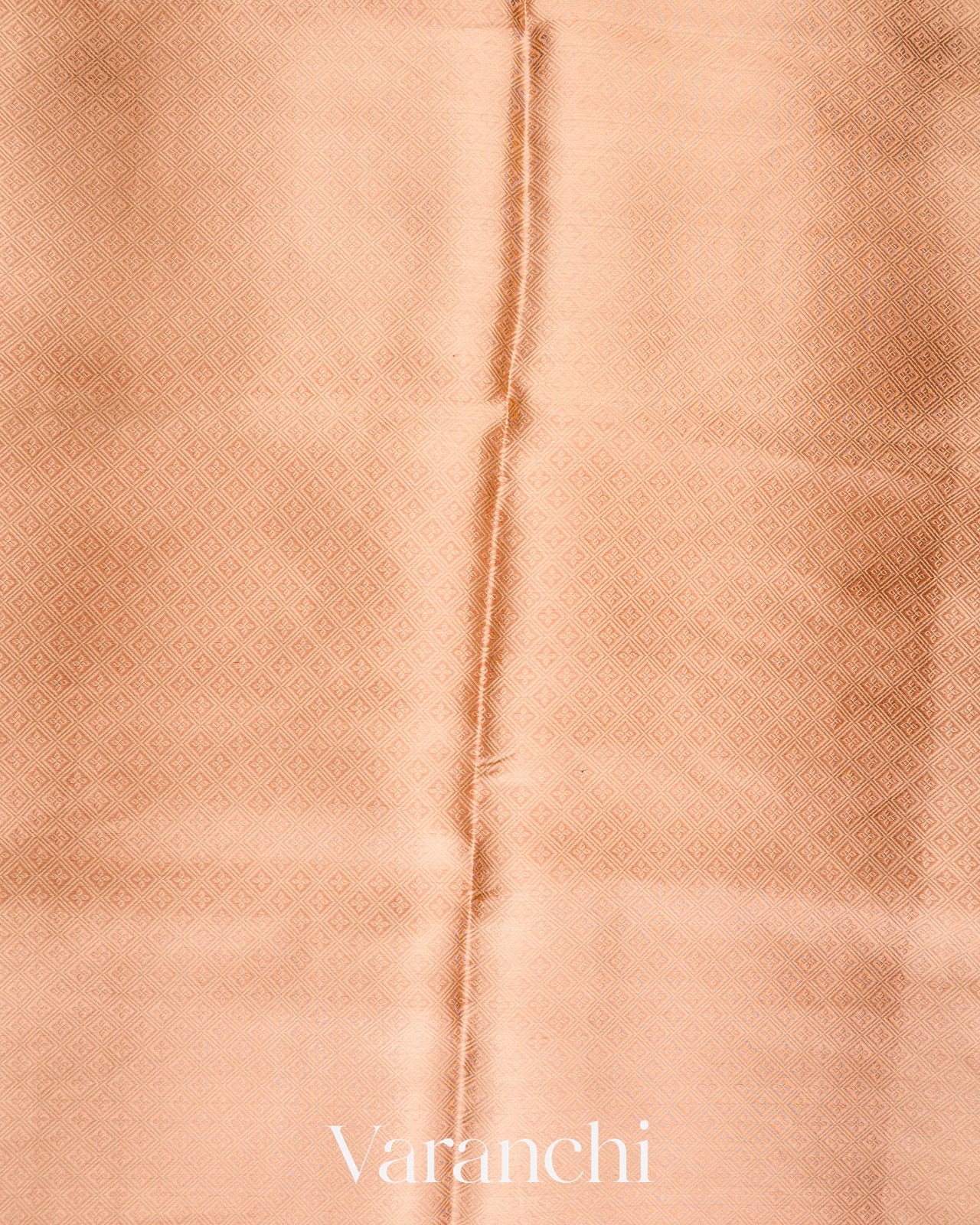 Orange Brocade Pure Tissue Kora Silk Saree