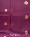 Wine Pure Kora Silk Handloom Saree