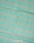 Sky Blue Pure Kora Silk Handloom Saree