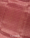 Magenta Purple Heavy Brocade Pure Kora Silk Handloom Saree
