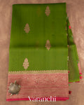 Fresh Leaf Pure Kora Silk Handloom Saree