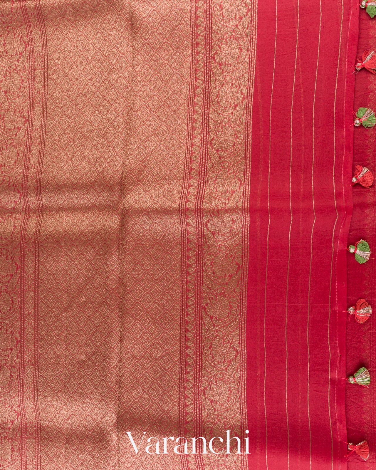 Fresh Leaf Pure Kora Silk Handloom Saree