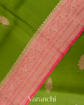 Fresh Leaf Pure Kora Silk Handloom Saree
