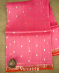 Light Pink Pure Kora Silk Handloom Saree