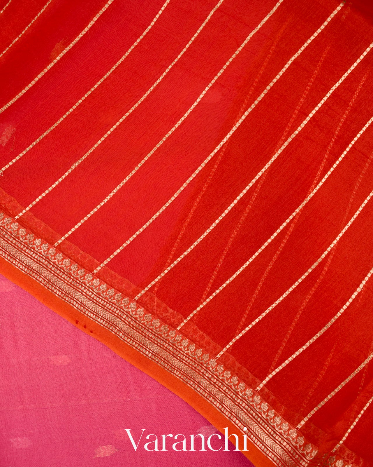 Light Pink Pure Kora Silk Handloom Saree