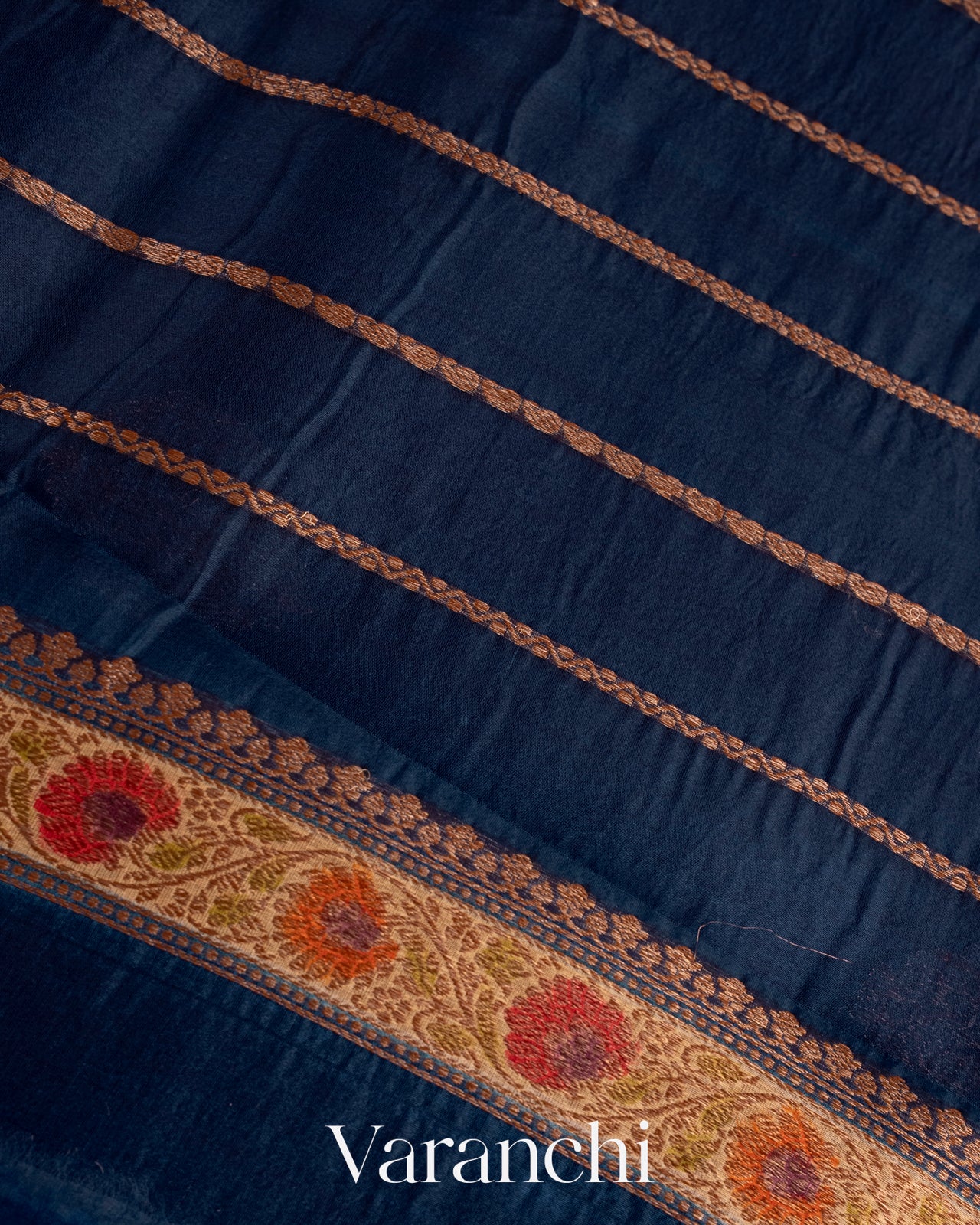 Deep Purple Pure Kora Silk Handloom Saree