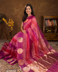 Shades Of Pink Rangkaat Pure Kora Silk Handloom Saree 