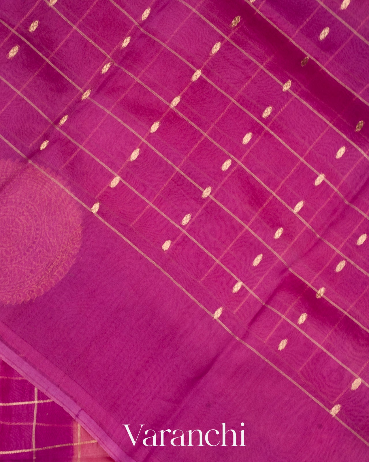 Shades Of Pink Rangkaat Pure Kora Silk Handloom Saree 