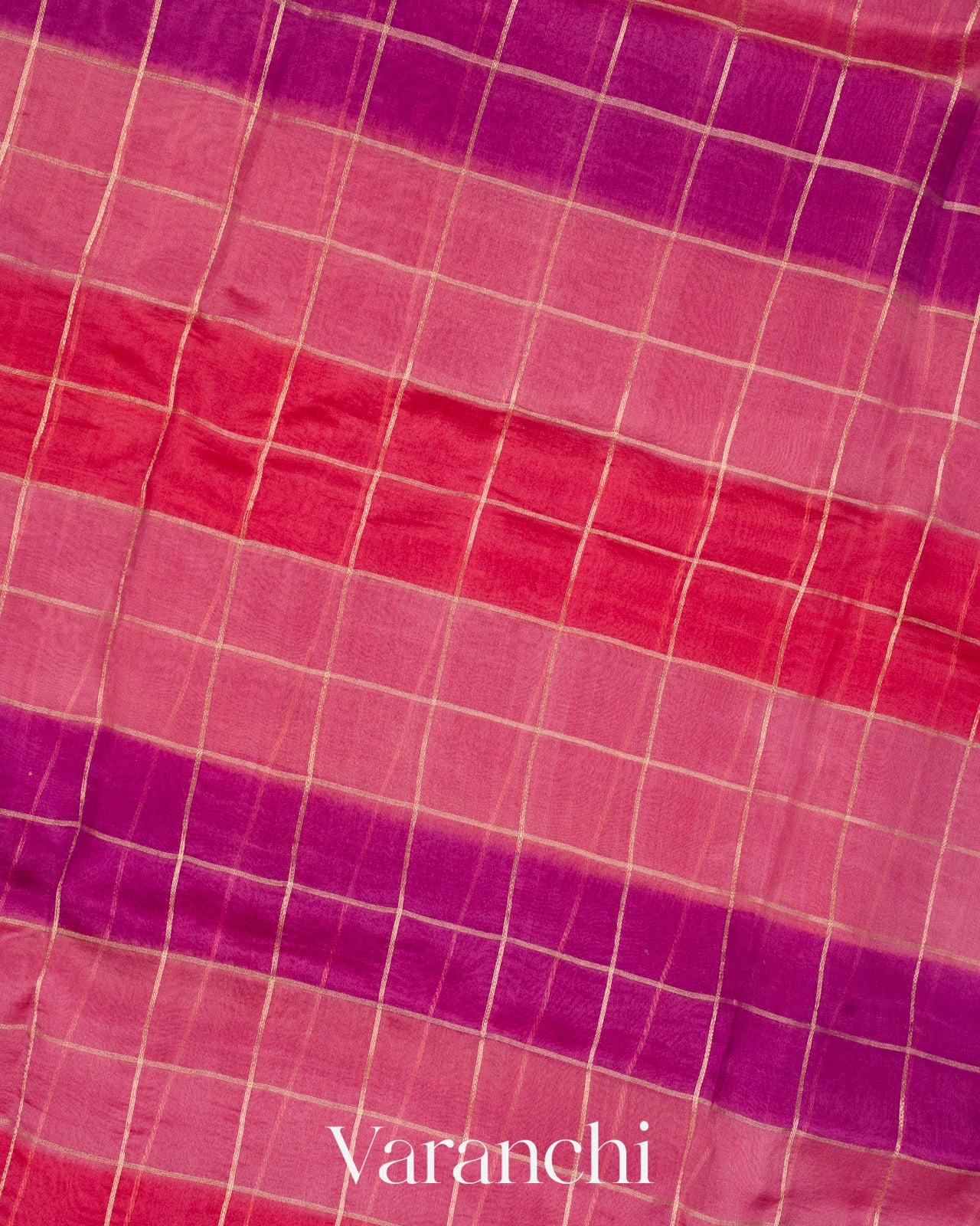 Shades Of Pink Rangkaat Pure Kora Silk Handloom Saree 