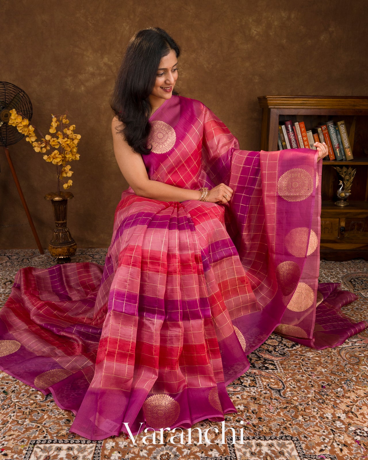 Shades Of Pink Rangkaat Pure Kora Silk Handloom Saree 