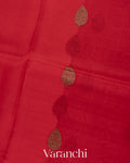 Red Pure Kora Silk Handloom Saree
